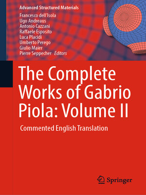 cover image of The Complete Works of Gabrio Piola